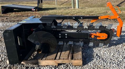 mower king skid steer trencher|trencher skid steer attachment.